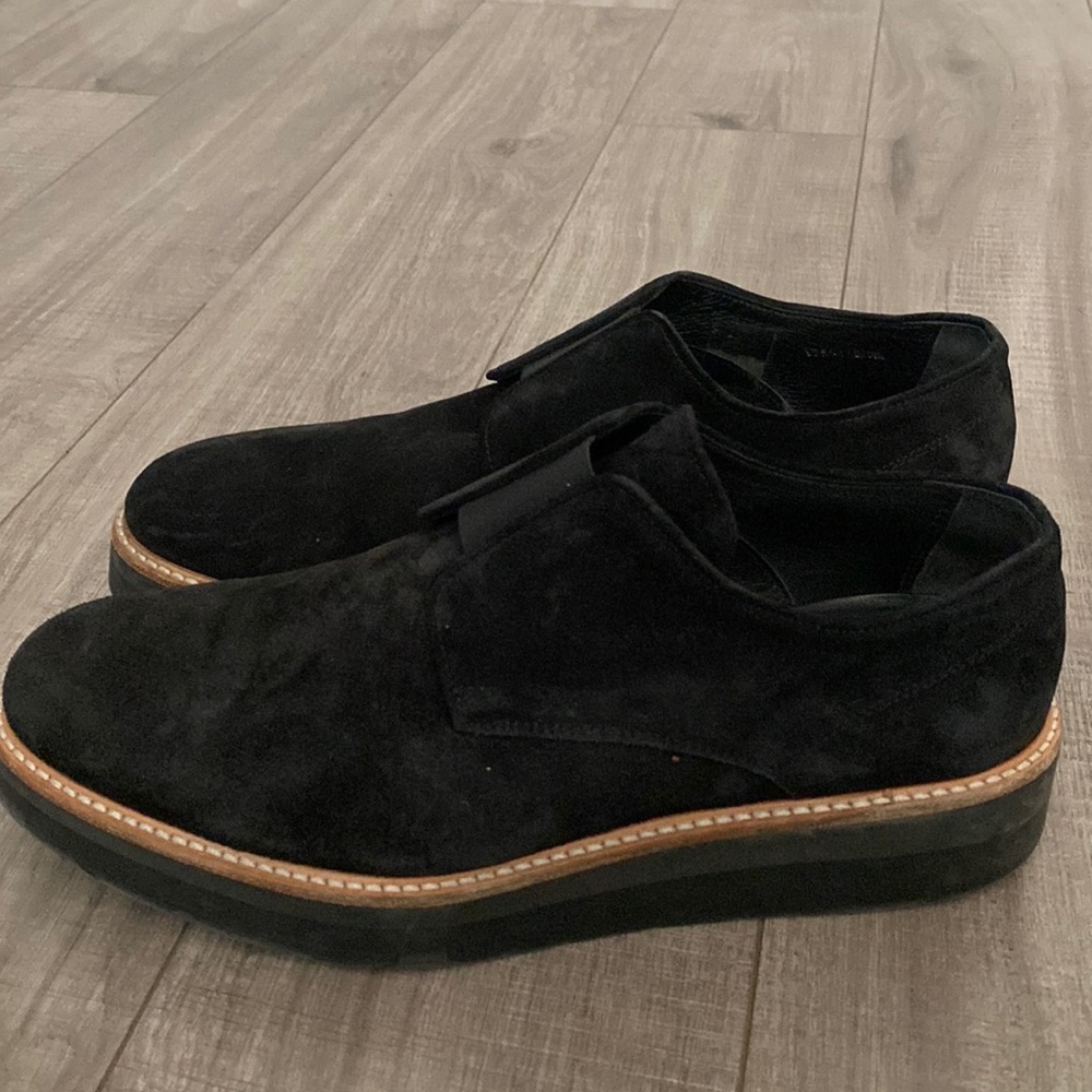 Vince black dress shoes us 8.5men